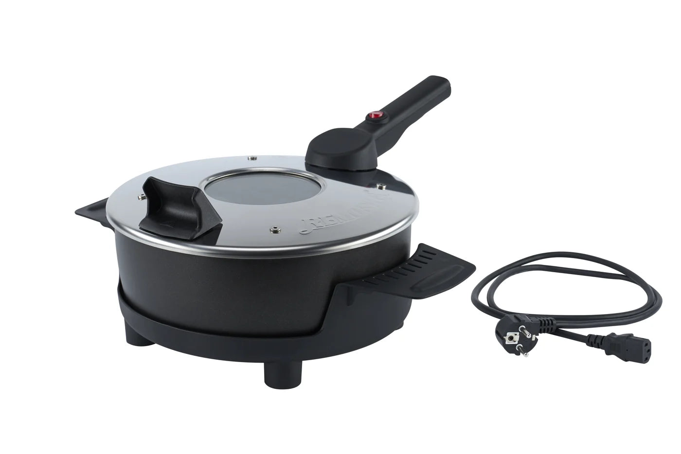 Remoska Prima Glass 4 l — Pan met elektrisch deksel, standaard en snoer