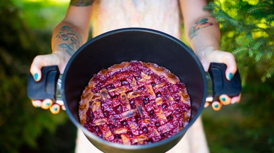 Linzer taart met bosbessen