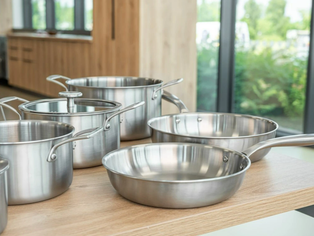 Remoska Proxima pannenset 10-delig – RVS – 1,5L / 2L / 3L / 5L – met glazen deksels – geschikt voor inductie