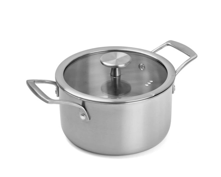 Remoska Proxima pannenset 6-delig – RVS – 1,5L / 2L / 3L – met glazen deksels – geschikt voor inductie