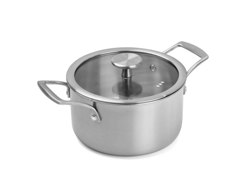 Remoska Proxima pannenset 8-delig – RVS – 1,5L / 2L / 3L / 24 cm – met glazen deksels – geschikt voor inductie