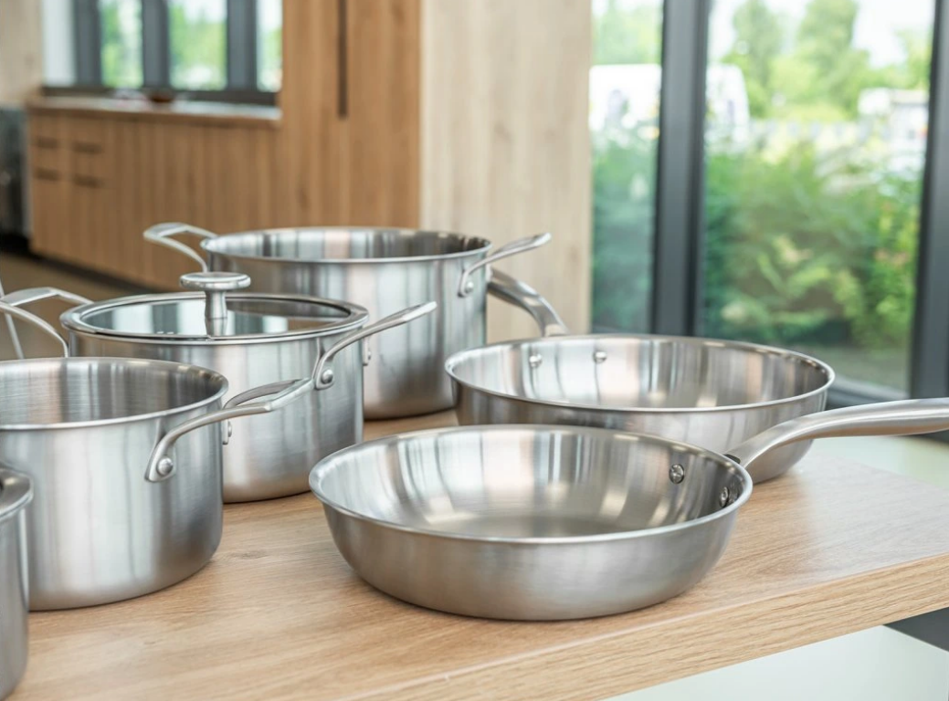 Remoska Proxima RVS koekenpan 24 cm – 3-laags staal, inductie