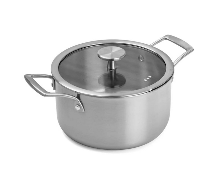 Remoska Proxima RVS kookpan 24 cm (5L) met deksel – 3-laags staal, inductie