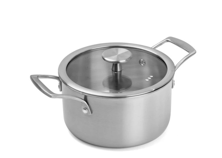 Remoska Proxima RVS kookpan 18 cm (2L) met deksel – 3-laags staal, inductie